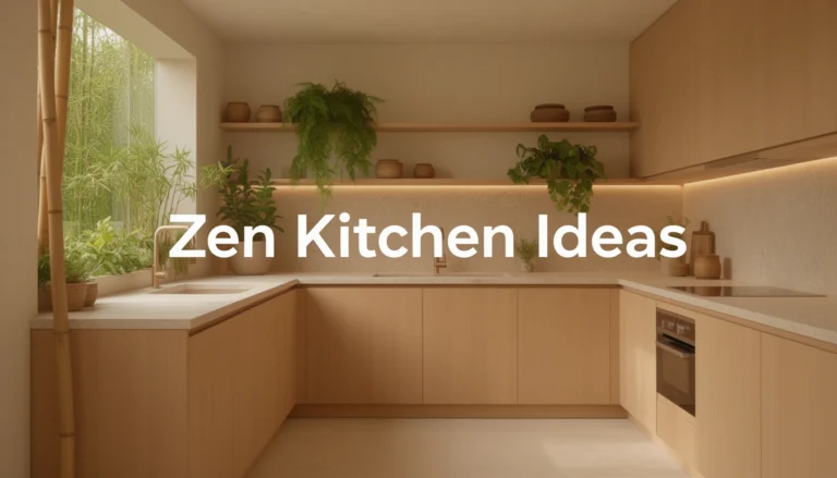 Zen kitchen ideas with natural wood cabinets, stone countertops and minimalist design